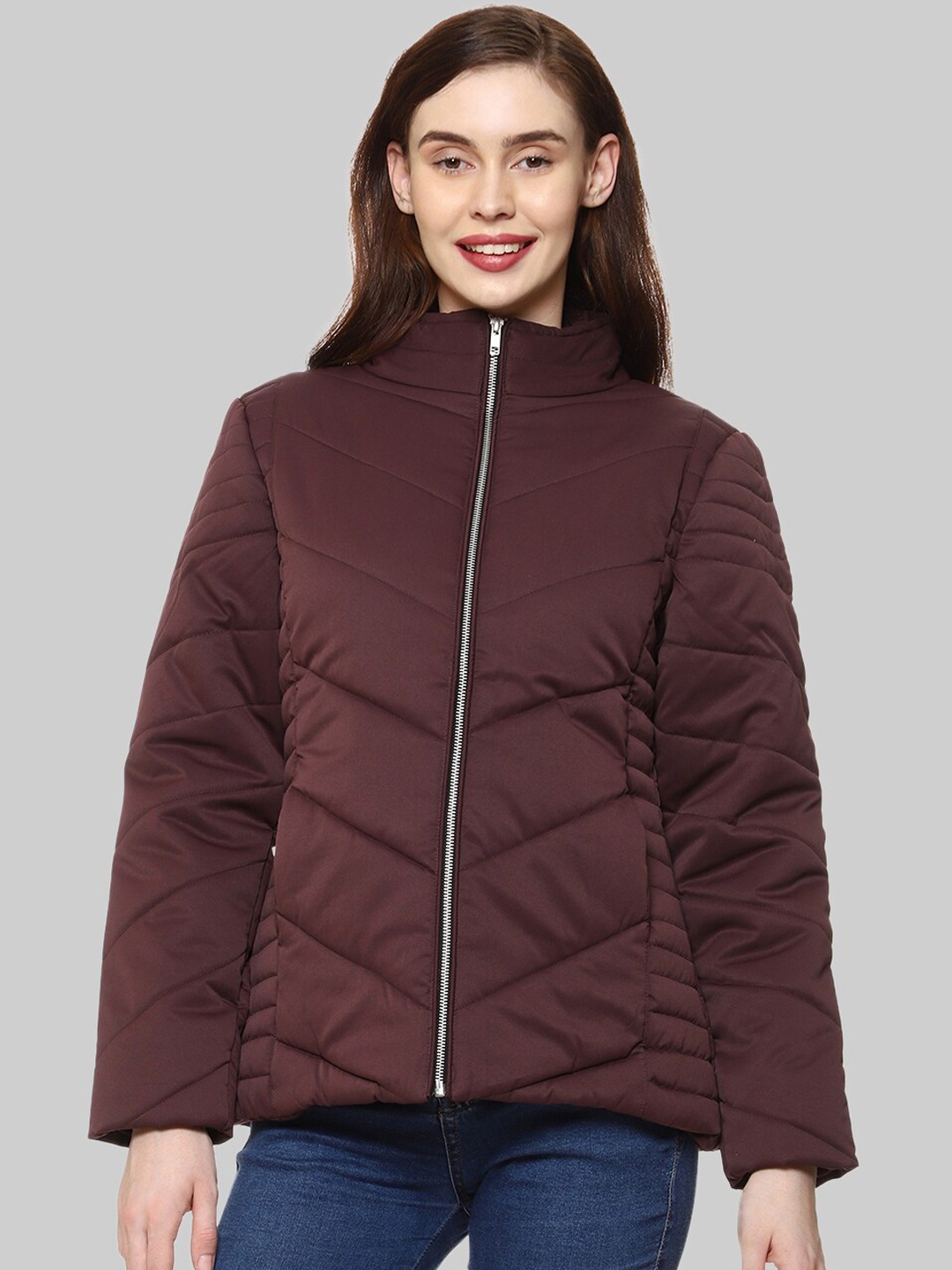 

CL SPORT Women Maroon Insulator Puffer Jacket