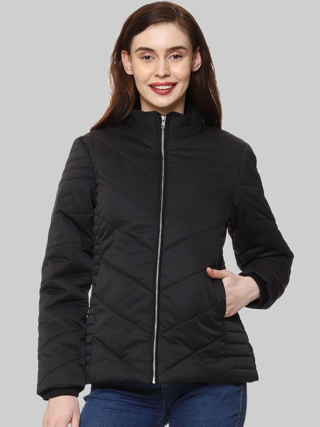 

CL SPORT Women Black Insulator Puffer Jacket