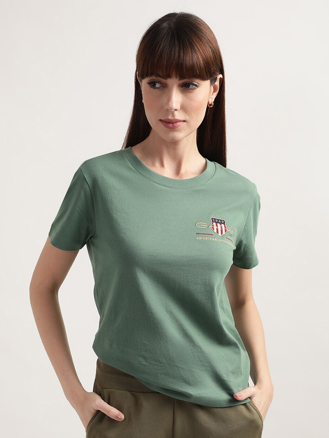 

GANT Women Green T-shirt