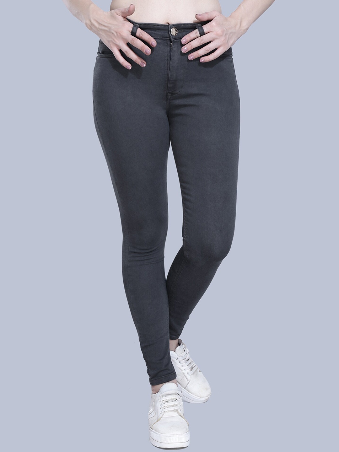 

FCK-3 Women Olive Green Classic High-Rise Stretchable Jeans