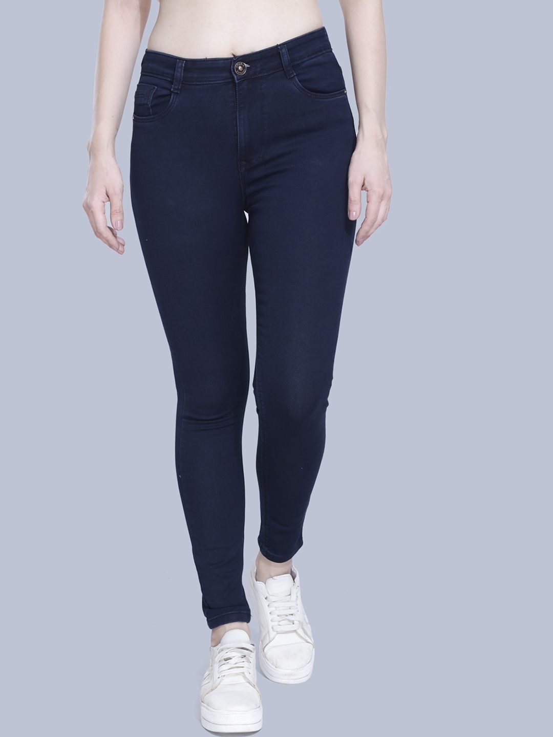 

FCK-3 Women Purple Classic High-Rise Stretchable Jeans