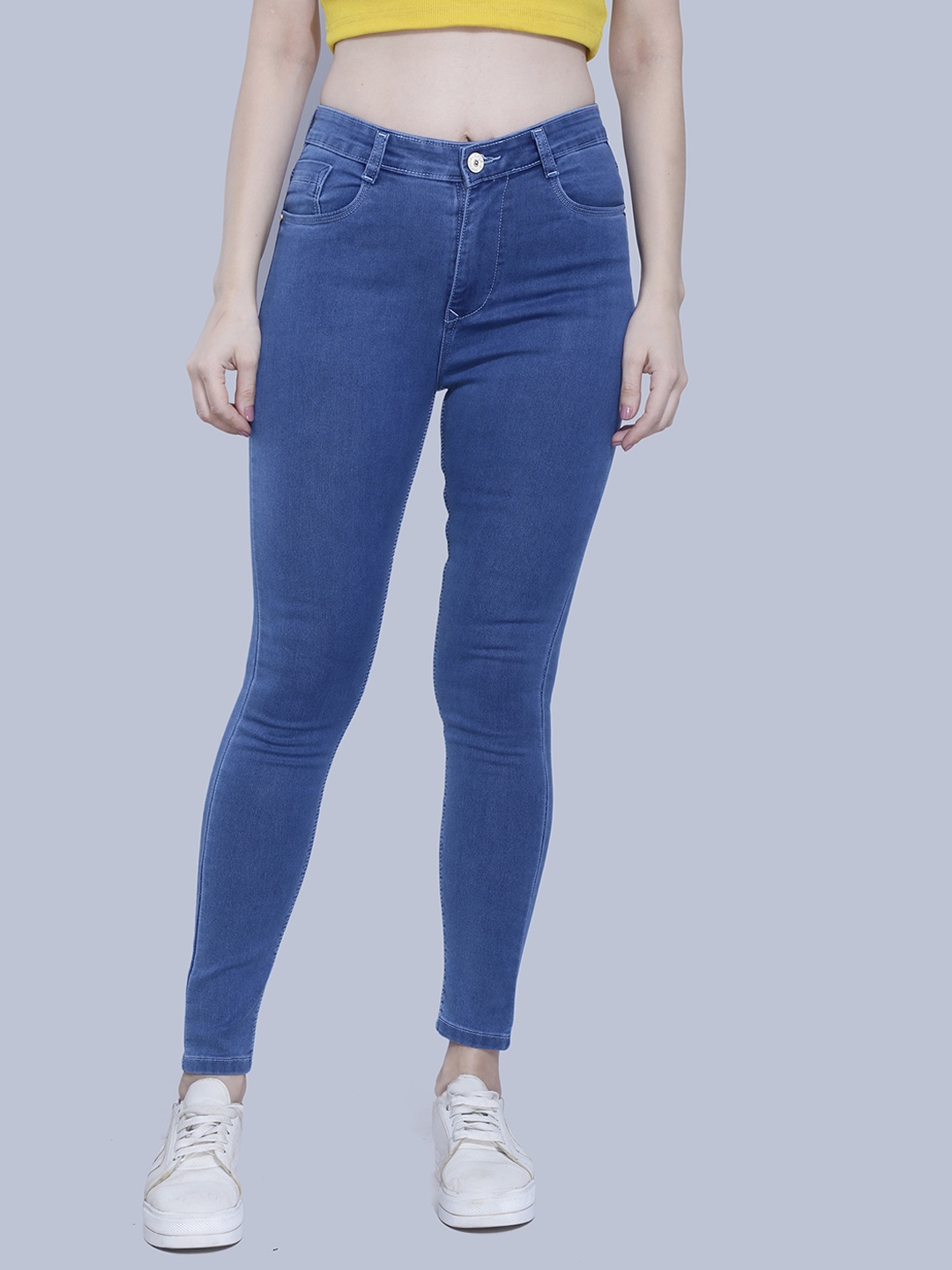 

FCK-3 Women Blue Classic High-Rise Stretchable Jeans