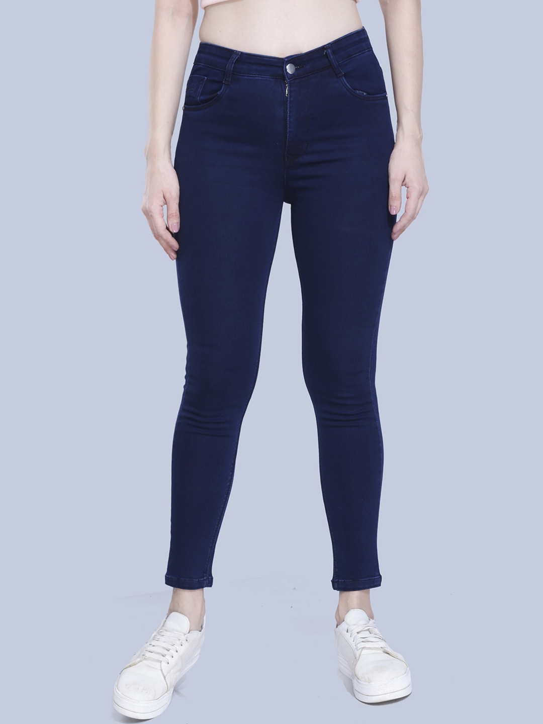 

FCK-3 Women Navy Blue Classic High-Rise Stretchable Jeans