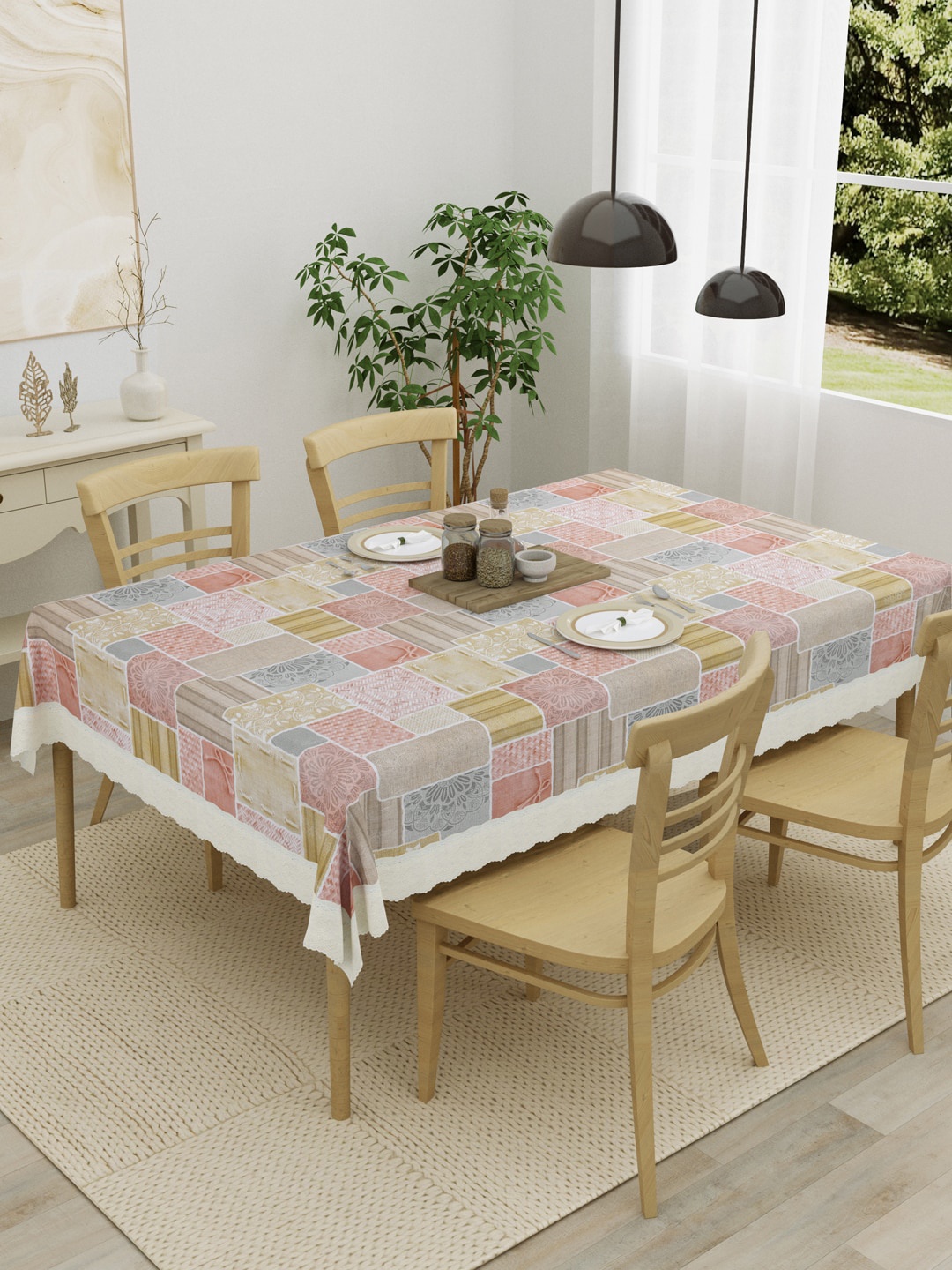 

Clasiko Pink & Blue Printed 4 Seater Table Covers
