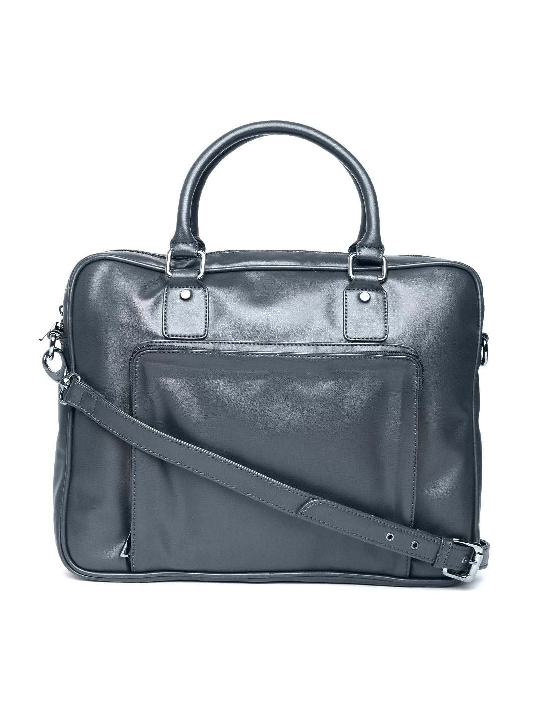 

Gauge Machine Unisex Navy Handcrafted Laptop Bag with Sling Strap, Navy blue
