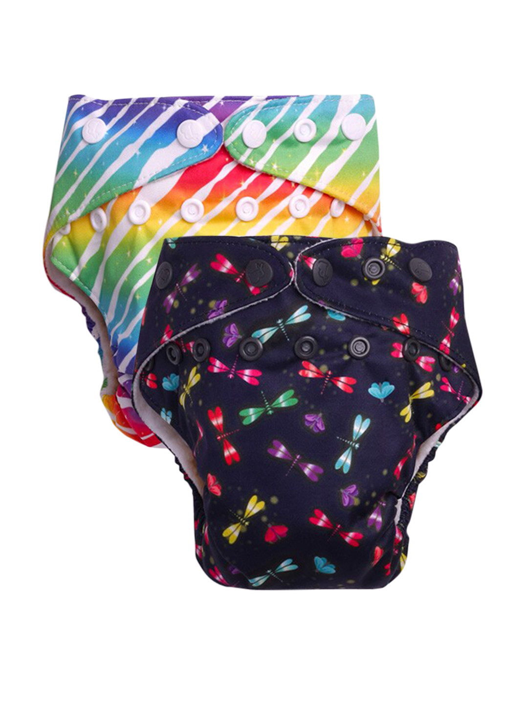

SuperBottoms Infant Set Of 2 Multi-Coloured Diapers
