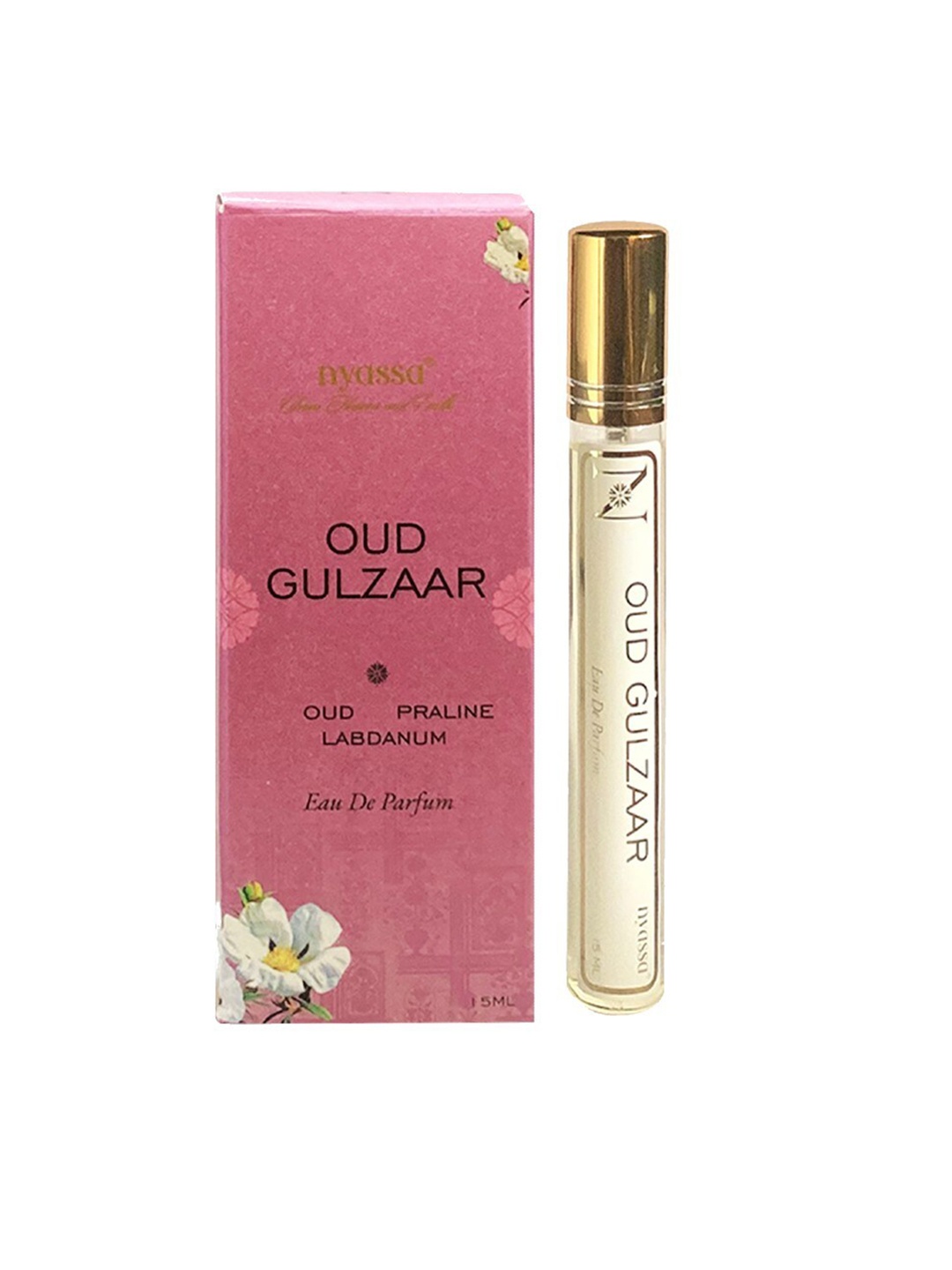 

Nyassa Oud Gulzaar Long-Lasting Eau De Parfum - 15ml, Pink