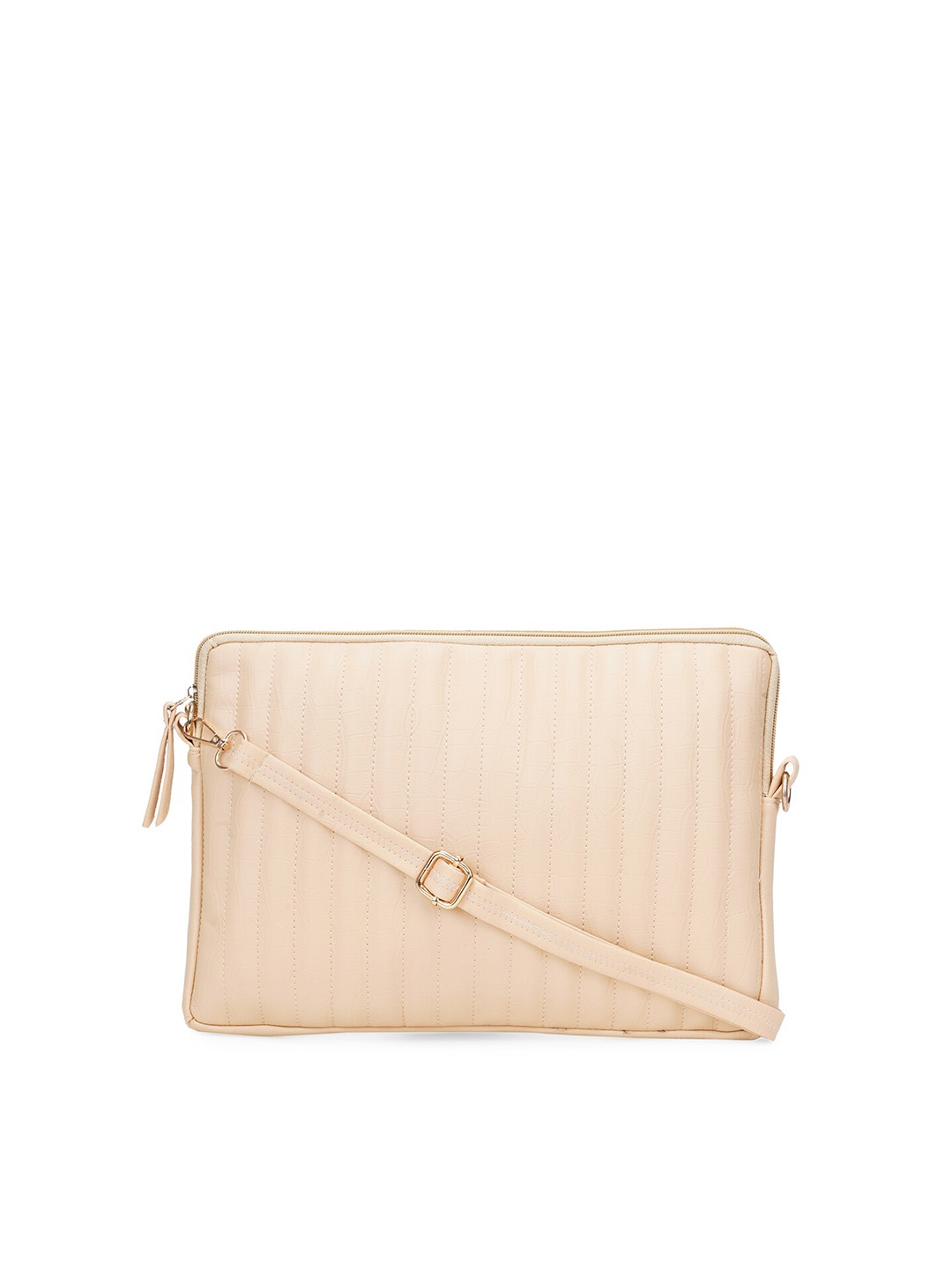 

MBOSS Unisex Cream-Coloured Textured Laptop Sleeve