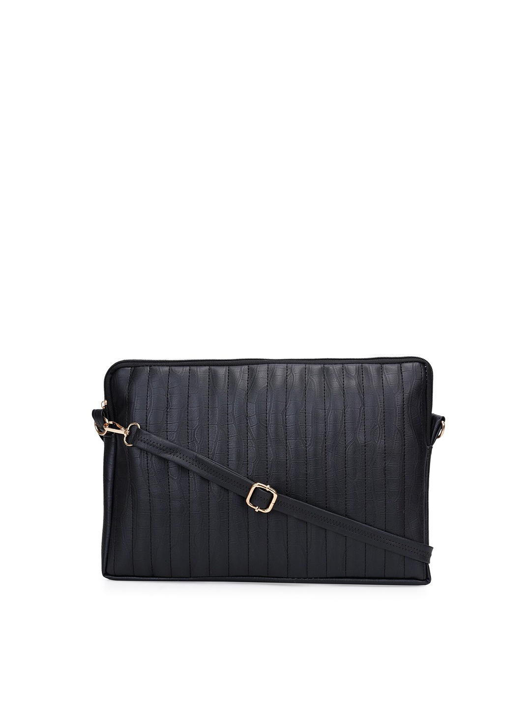 

MBOSS Unisex Black & Gold-Toned Laptop Sleeve Bag