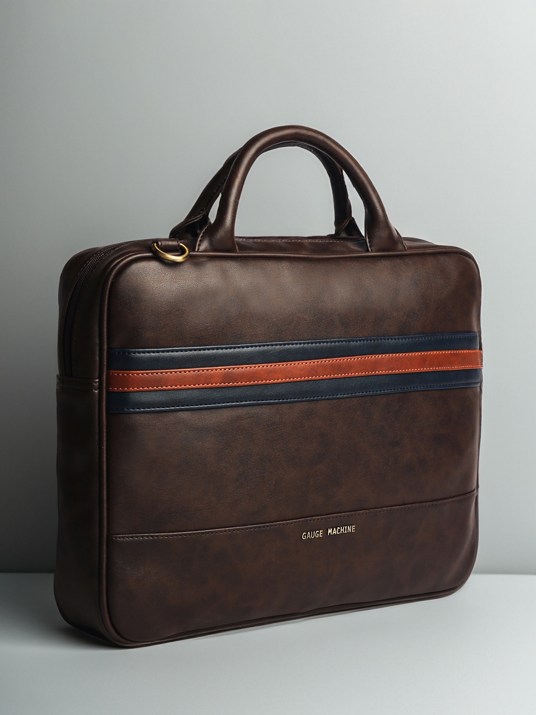 

Gauge Machine Unisex Brown Solid Laptop Bag