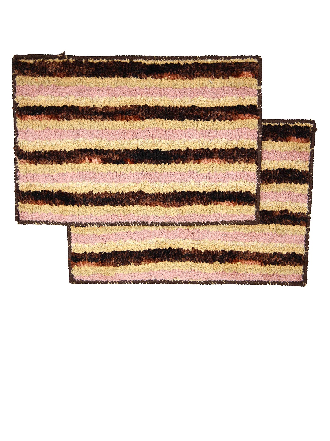 

Ariana Set of 2 Beige Striped 1600 GSM Anti-Skid Bath Mats