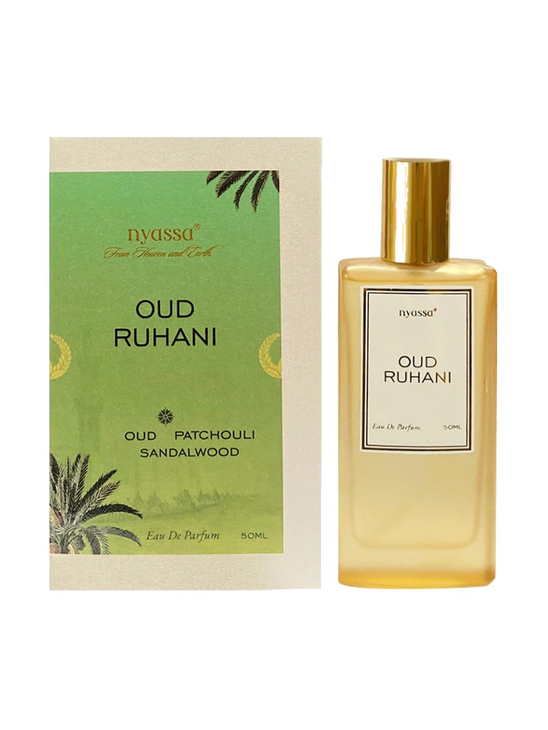 

Nyassa Oud Ruhani Long-Lasting Eau De Parfum - 50ml, Green