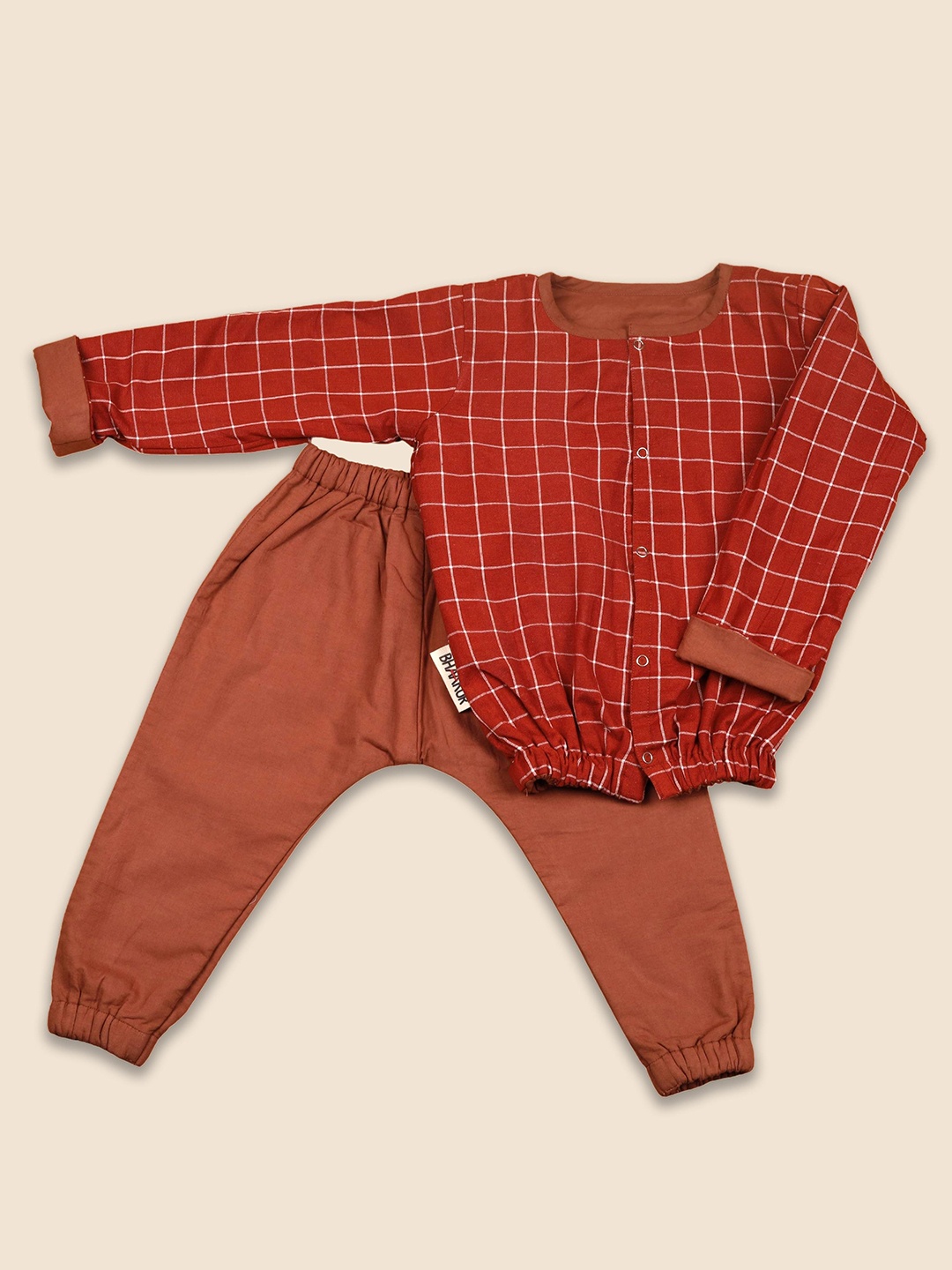 

Bhaakur Kids Winter Clothing Set, Maroon