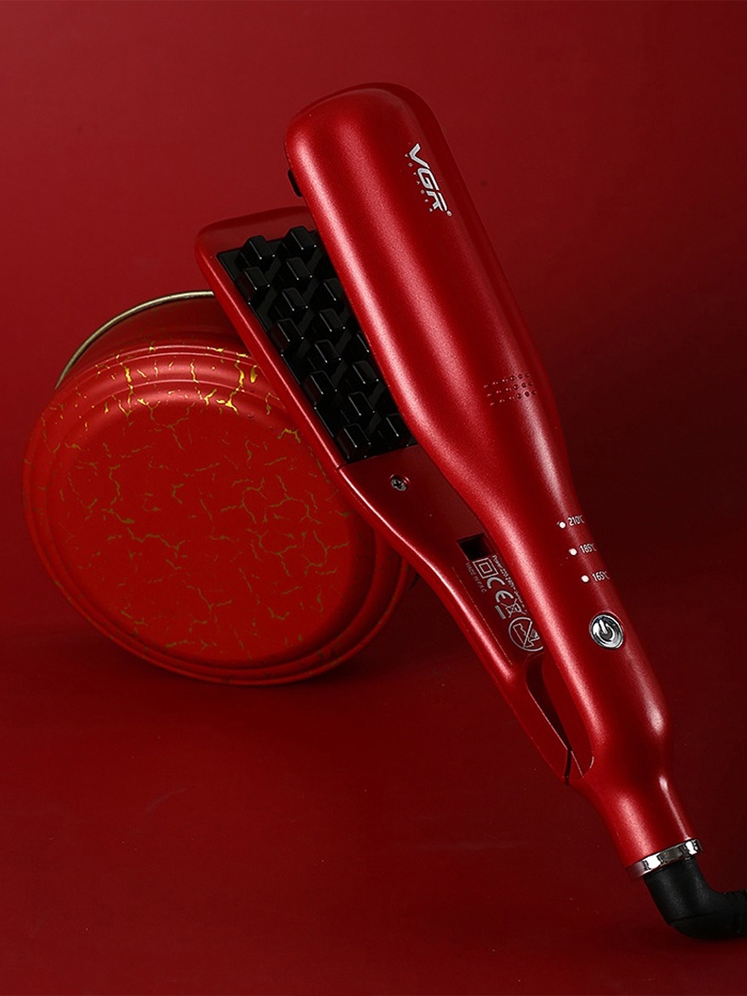 

VGR V-531 Professional Hair Volumizing Iron with Uniform Heat Technology Max Heat 210, Red