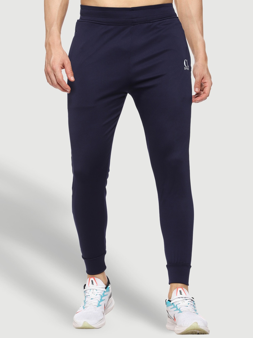 

CL SPORT Men Navy Blue Solid Rapid Dry Joggers