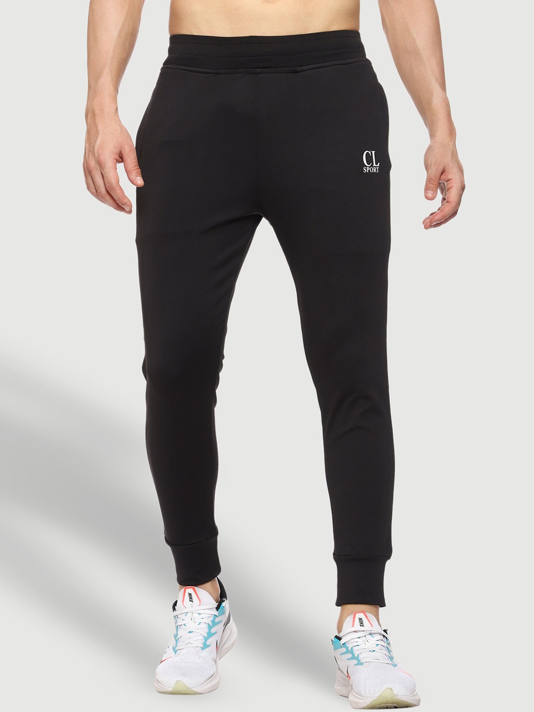 

CL SPORT Men Black Solid Rapid Dry Joggers