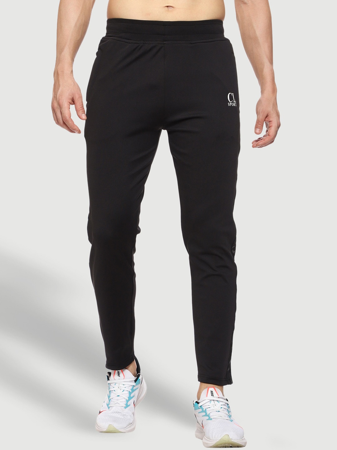 

CL SPORT Men Black Solid Rapid Dry Sports Track Pant