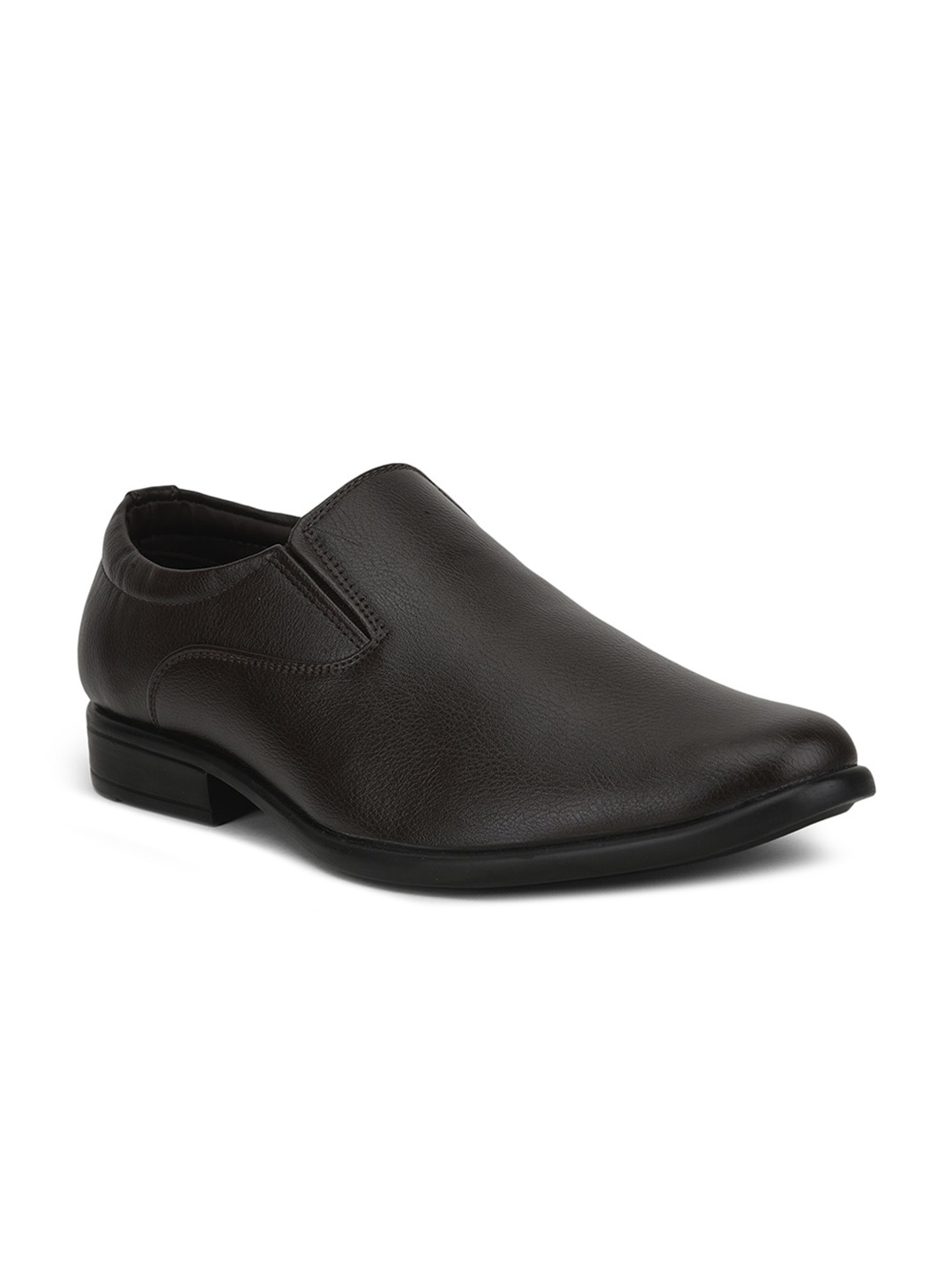 

Liberty Men Brown Solid Synthetic Formal Oxfords