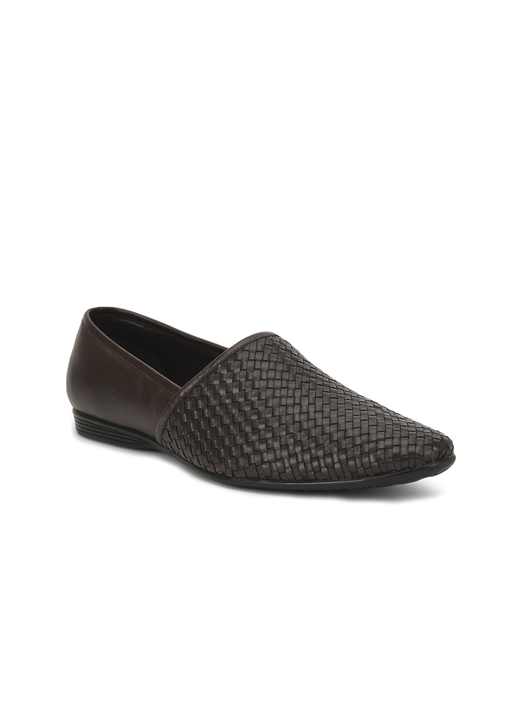 

Liberty Men Brown Solid Formal Slip-On Shoes