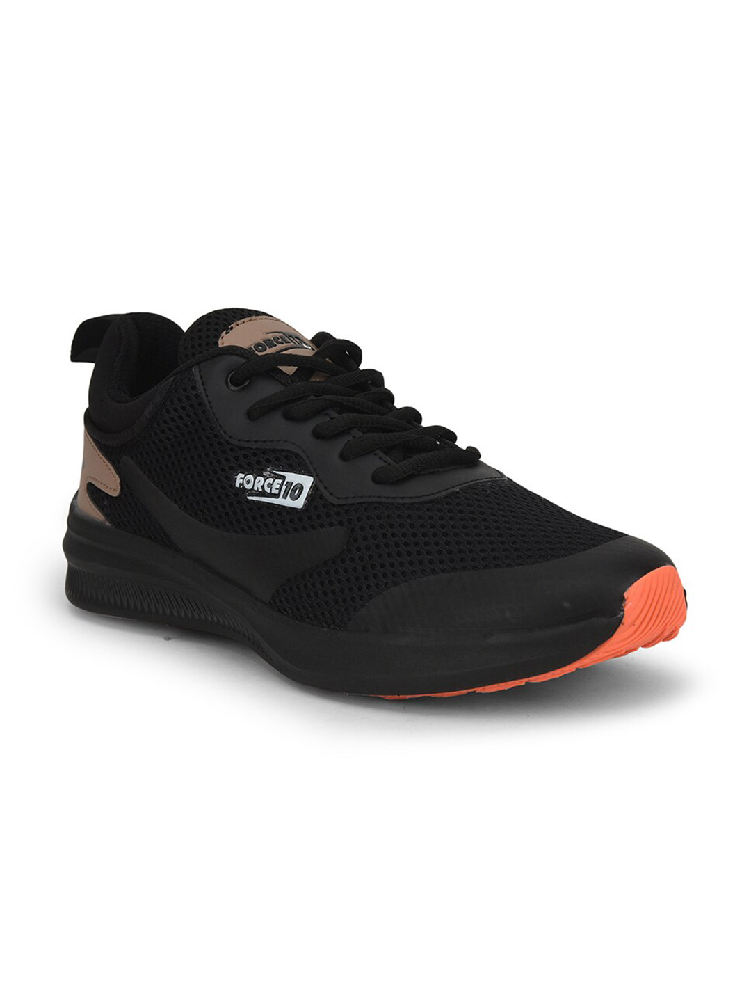 

Liberty Men Black Mesh Walking Non-Marking Shoes