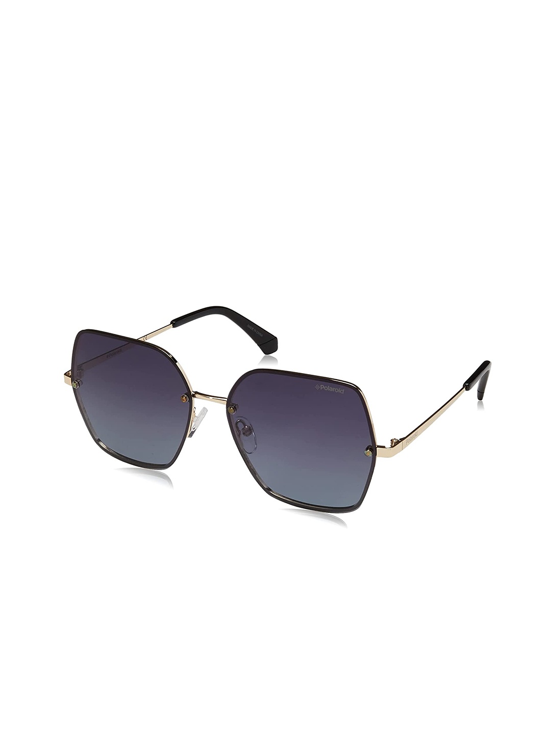 

Polaroid Women Grey Lens & Gold-Toned Square Sunglasses- PLD 4091/S 2F7WJ 58-Gold