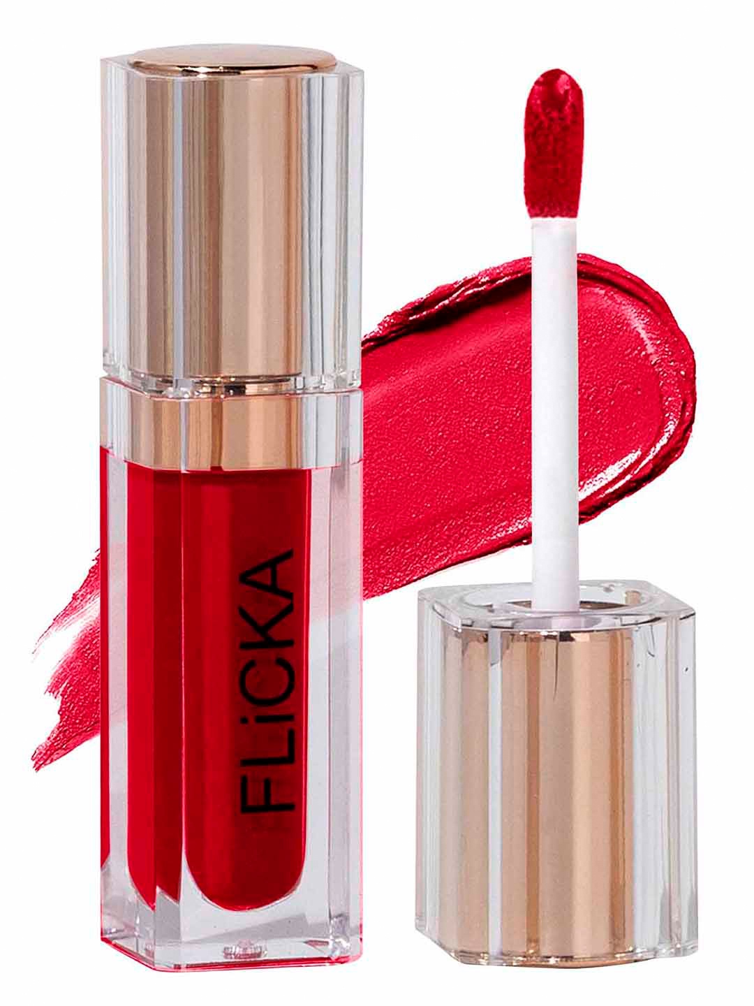 

FLiCKA R U Ready Matte Finish liquid Lipstick with Vitamin E 5ml - Hot Girl Summer 02, Red