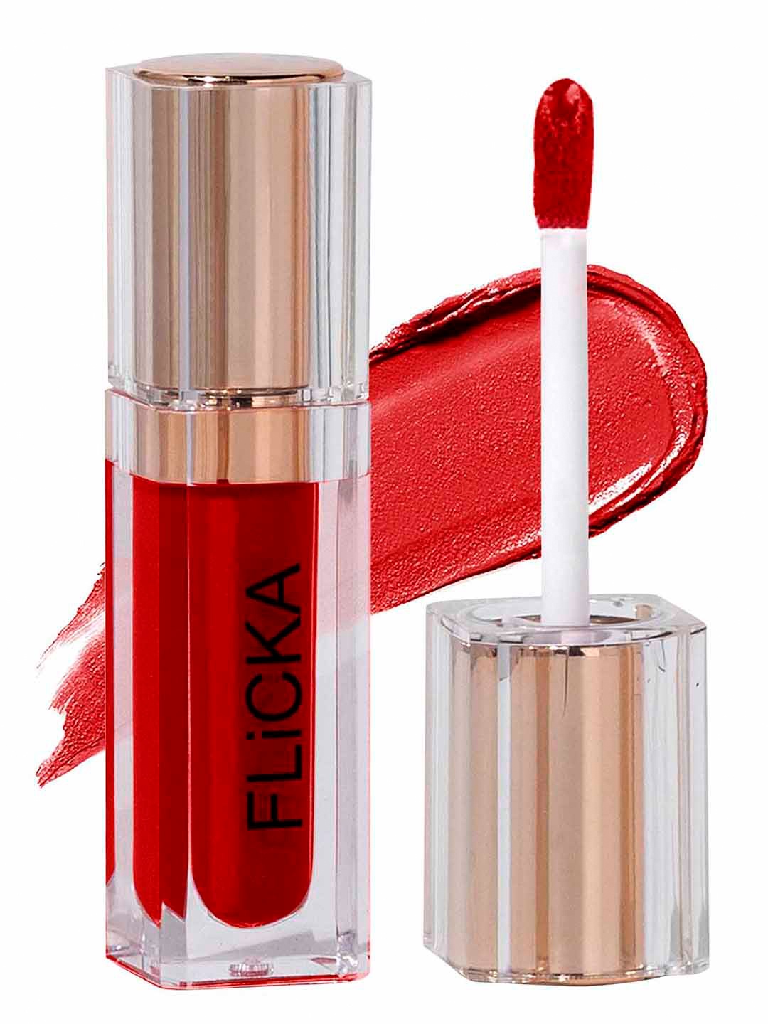 

FLiCKA R U Ready Matte Finish liquid Lipstick with Vitamin E 5ml - Red Hot 01