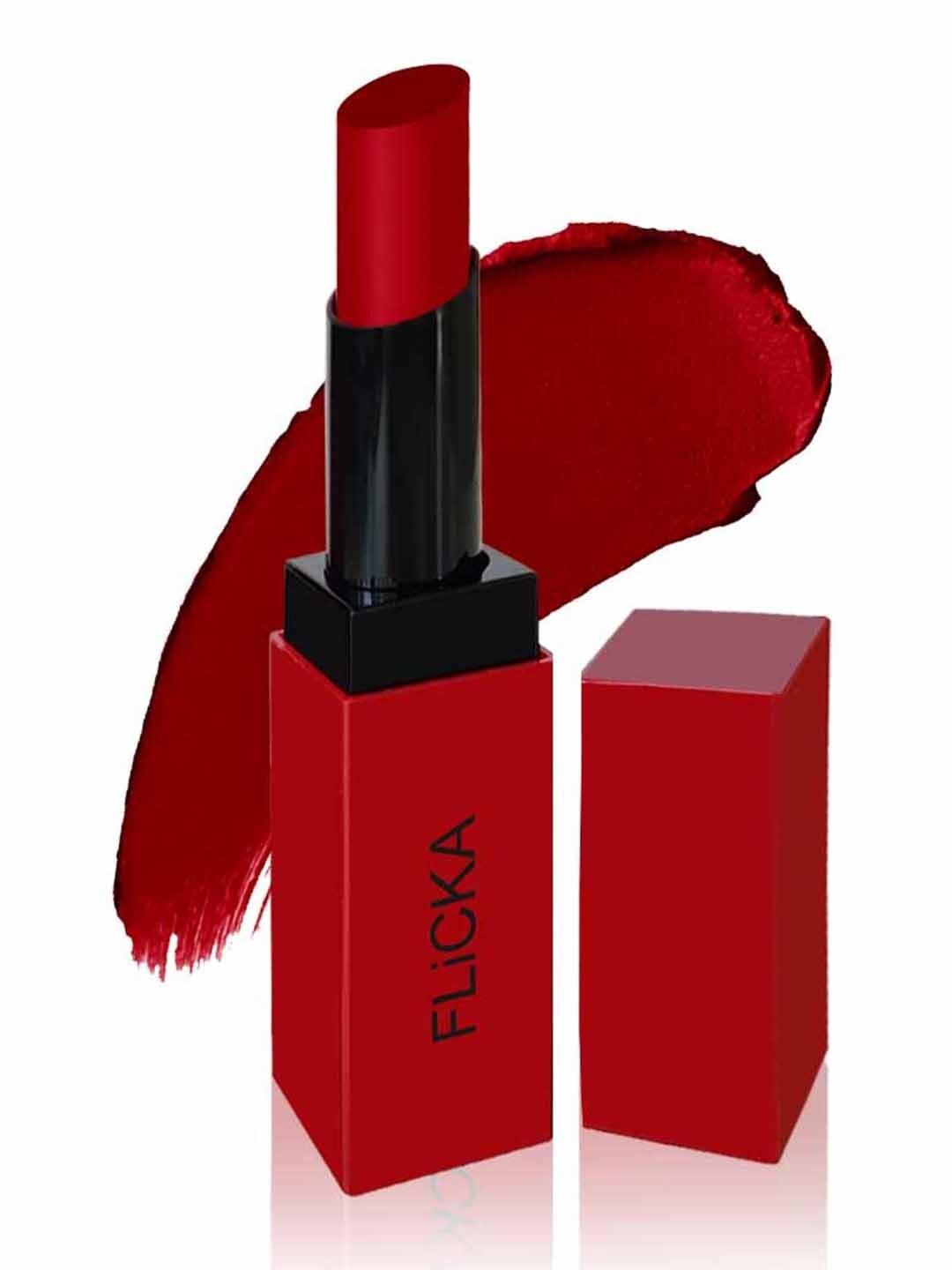 

FLiCKA Lip Alert Matte Lipstick with Almond Oil 3.8 g - Fearful 02, Maroon