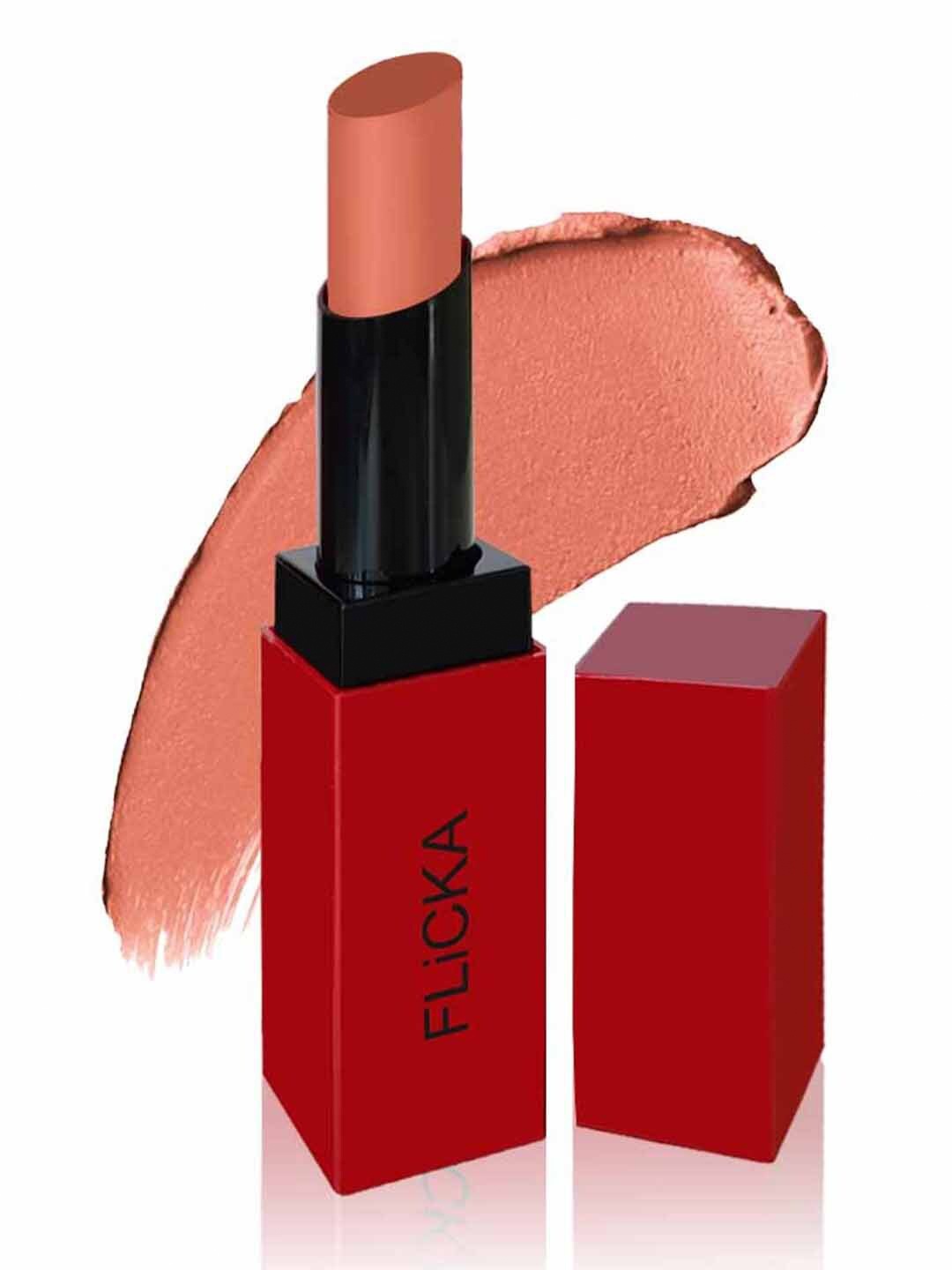 

FLiCKA Lip Alert Matte Lipstick with Almond Oil 3.8 g - Thunder 07, Nude