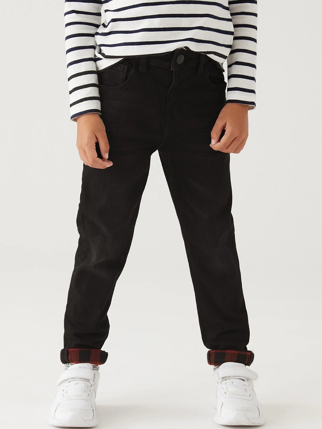 

Marks & Spencer Boys Black High-Rise Jeans