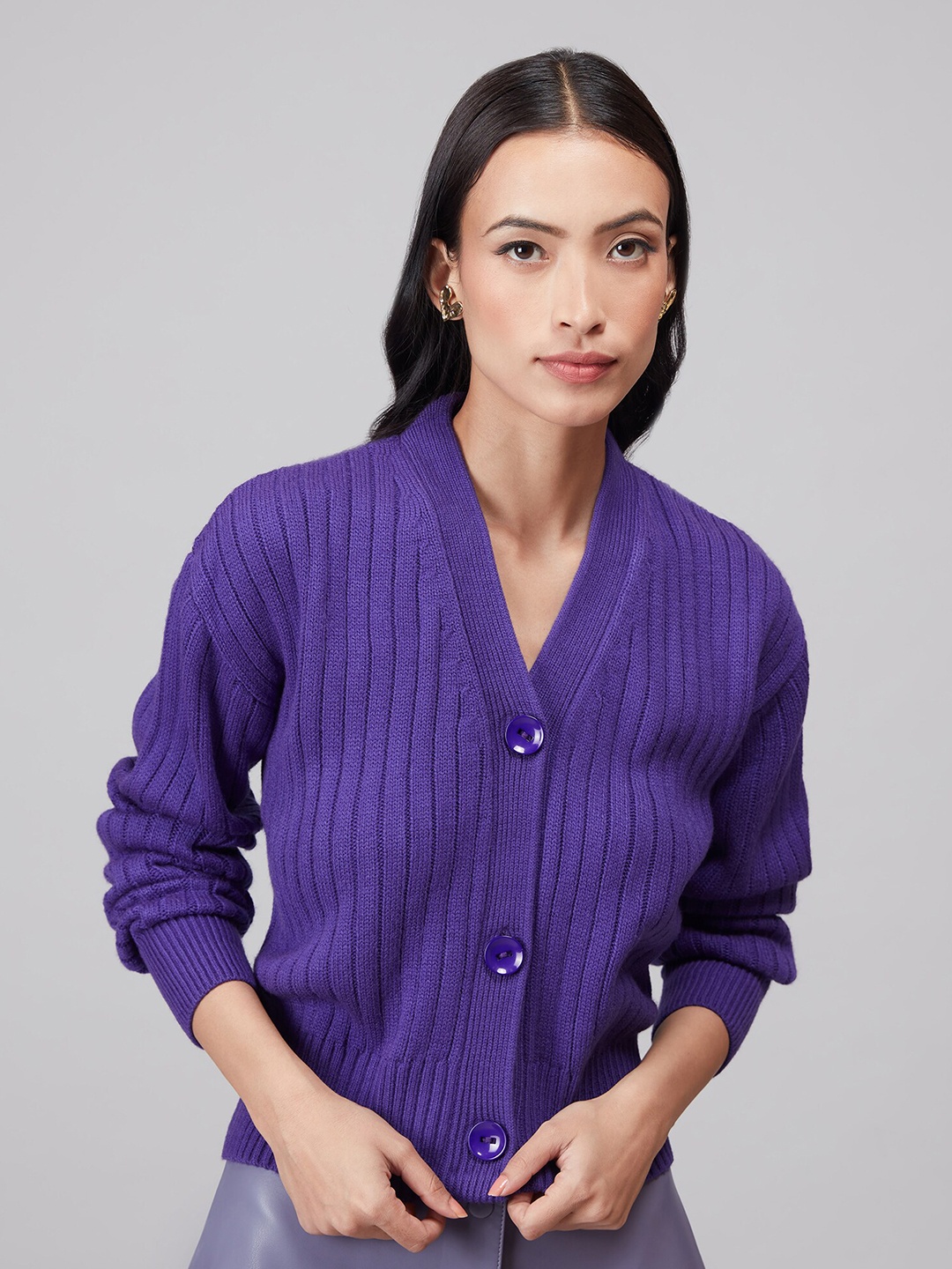 

20Dresses Women Blue Striped Cardigan