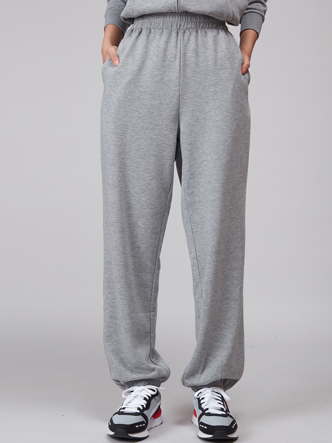 

20Dresses Women Grey Comfort Loose Fit High-Rise Joggers