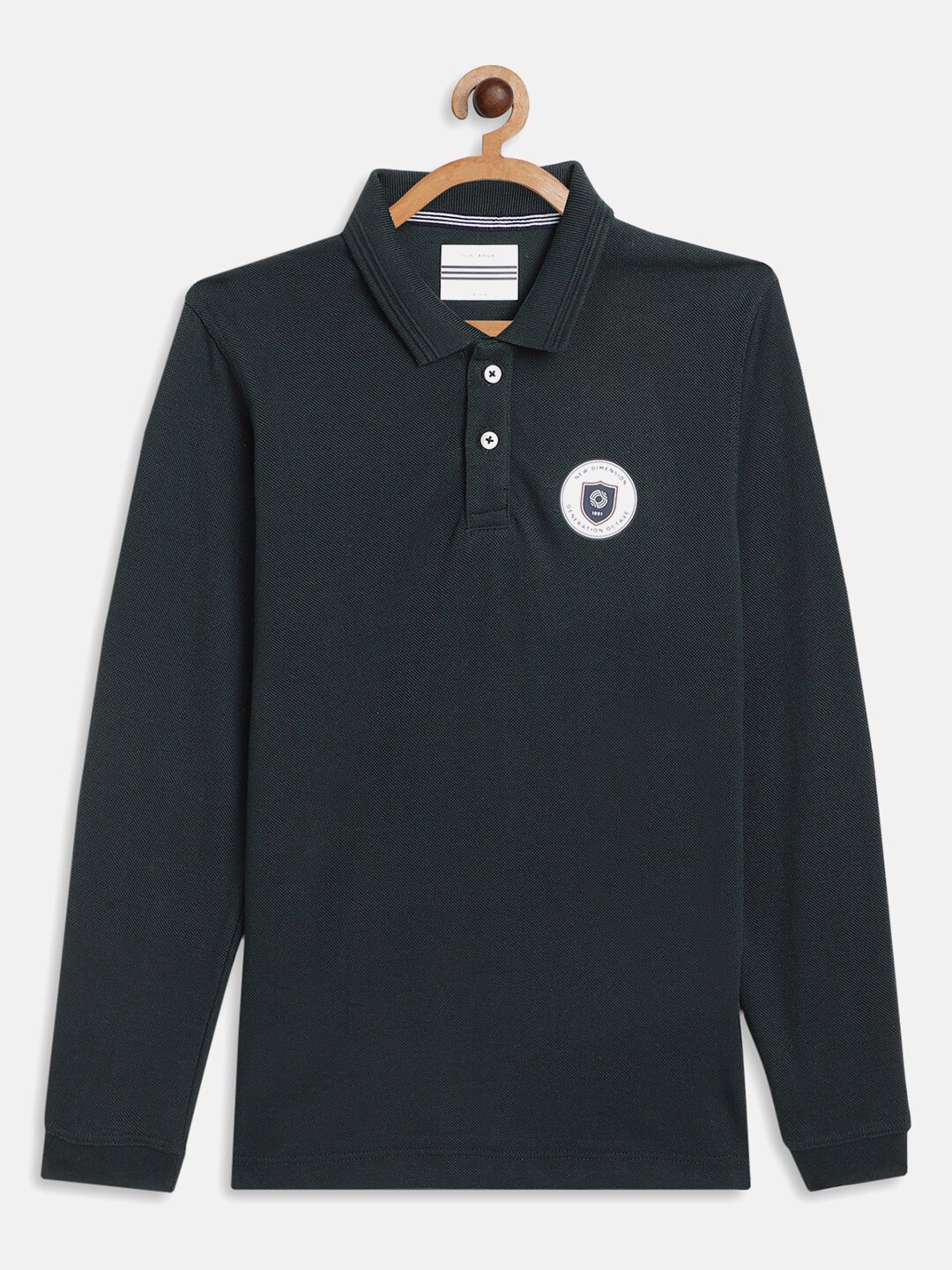 

Octave Boys Green Polo Collar T-shirt
