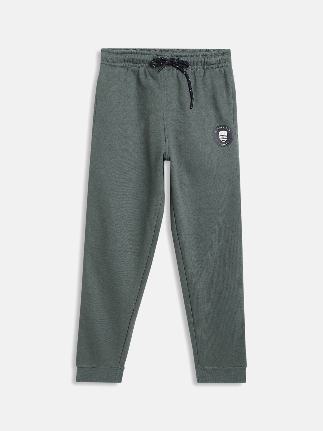 

Octave Boys Olive Solid Cotton Joggers