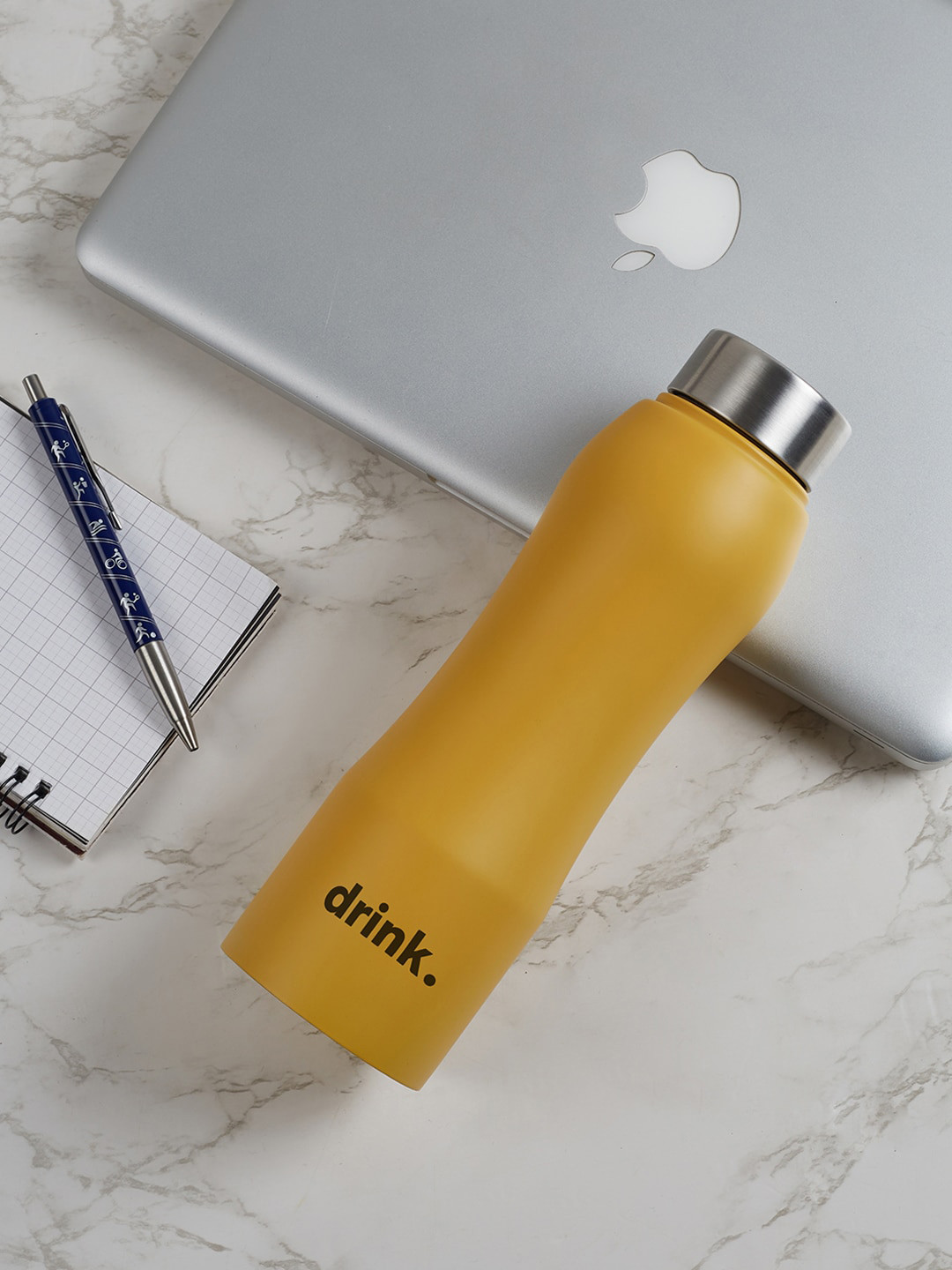 

HomeTown Mustard Yellow Stainless Steel Water Bottle 1000 ml