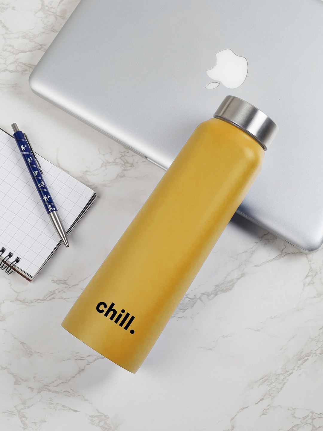 

HomeTown Fiesta Mustard Stainless Steel Water Bottle 1000 ml