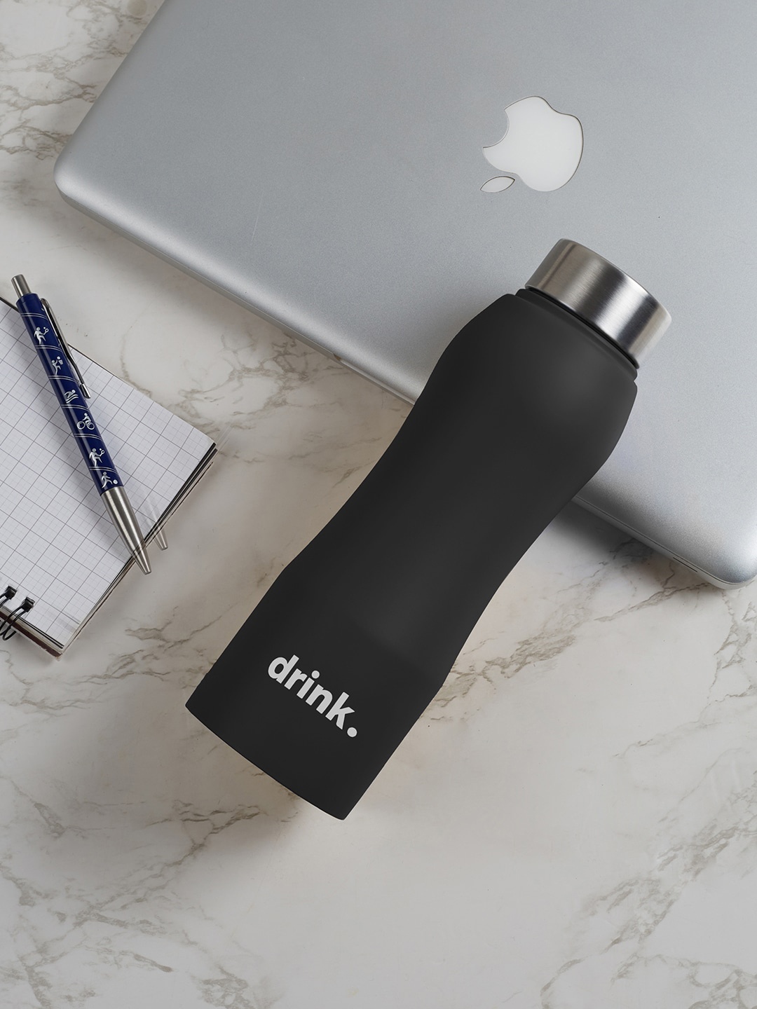 

HomeTown Fiesta Charcoal Stainless Steel Water Bottle 750 ml