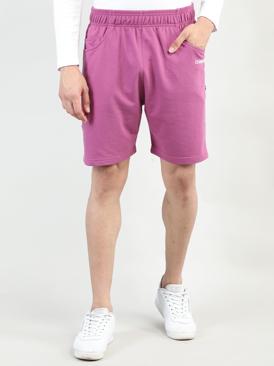 

CHKOKKO Men Purple Outdoor Shorts