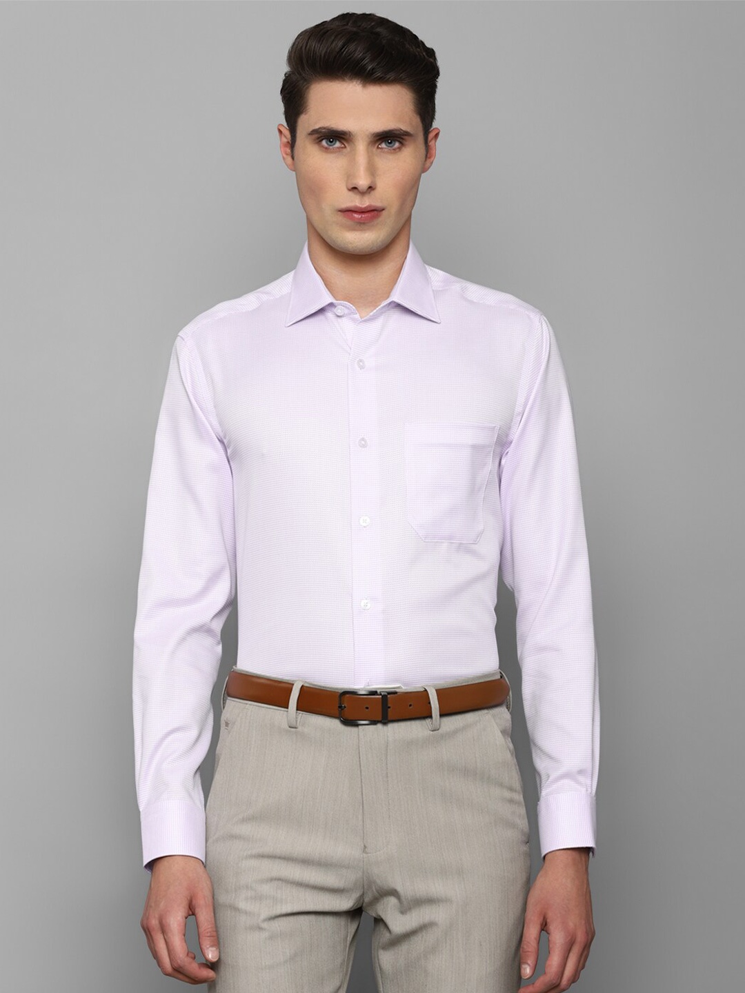 

Louis Philippe Men Purple Slim Fit Cotton Formal Shirt
