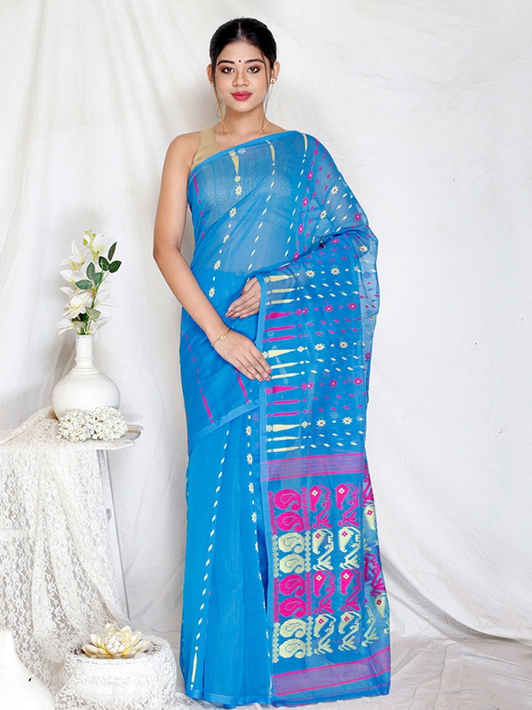 

AllSilks Blue Saree