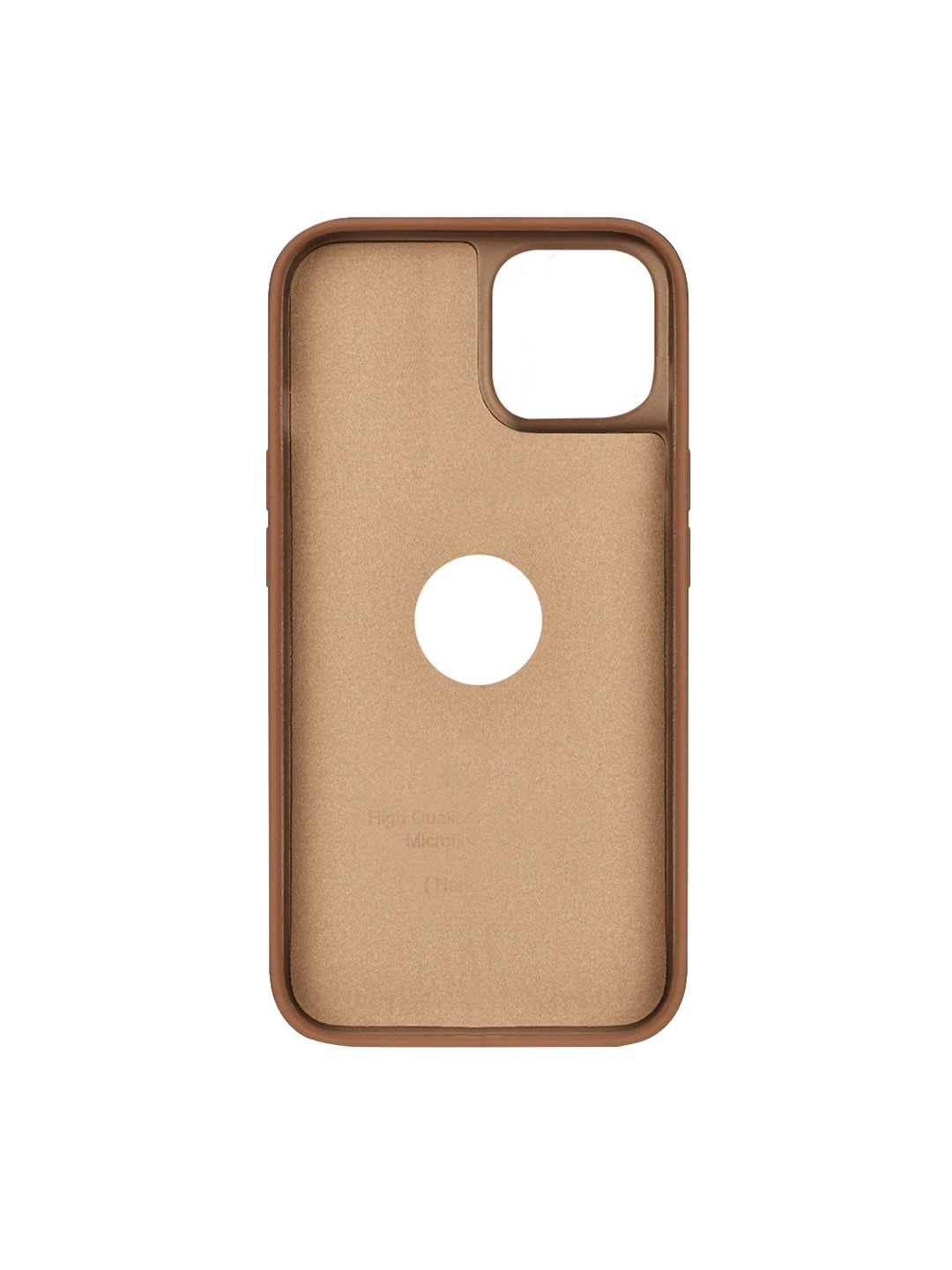

TREEMODA Brown Solid Leather iPhone 12 Pro Max Back Case