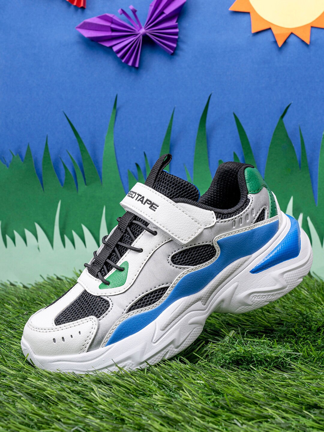 

Red Tape Kids White Mesh Walking Shoes