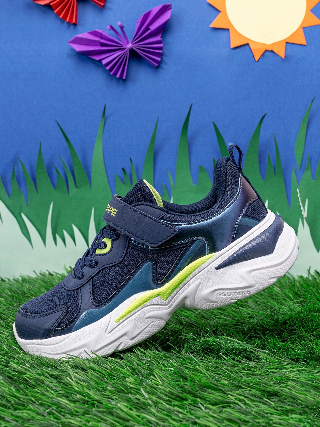 

Red Tape Kids Navy Blue Mesh Walking Shoes