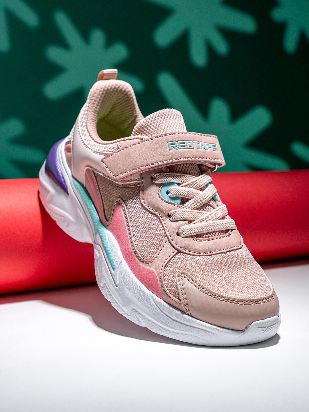 

Red Tape Kids Pink Mesh Walking Shoes