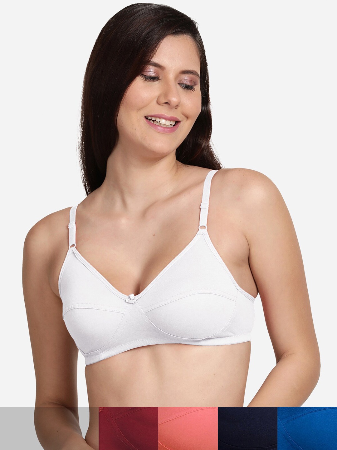 

shyaway Women Pack of 5 T-Shirt Bra, Pink