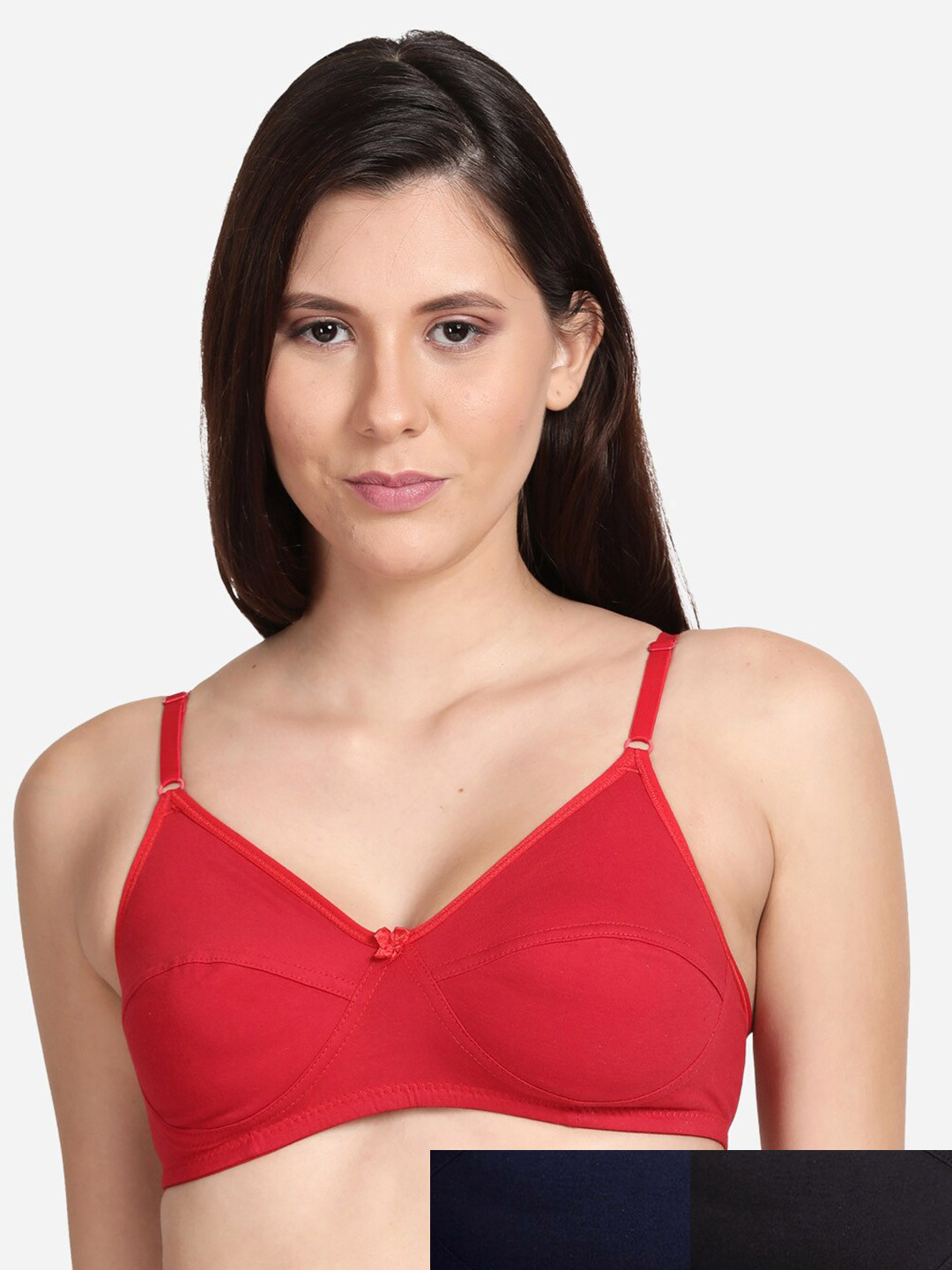 

shyaway Pack Of 3 Non Padded & Non-Wired T-shirt Bra, Black