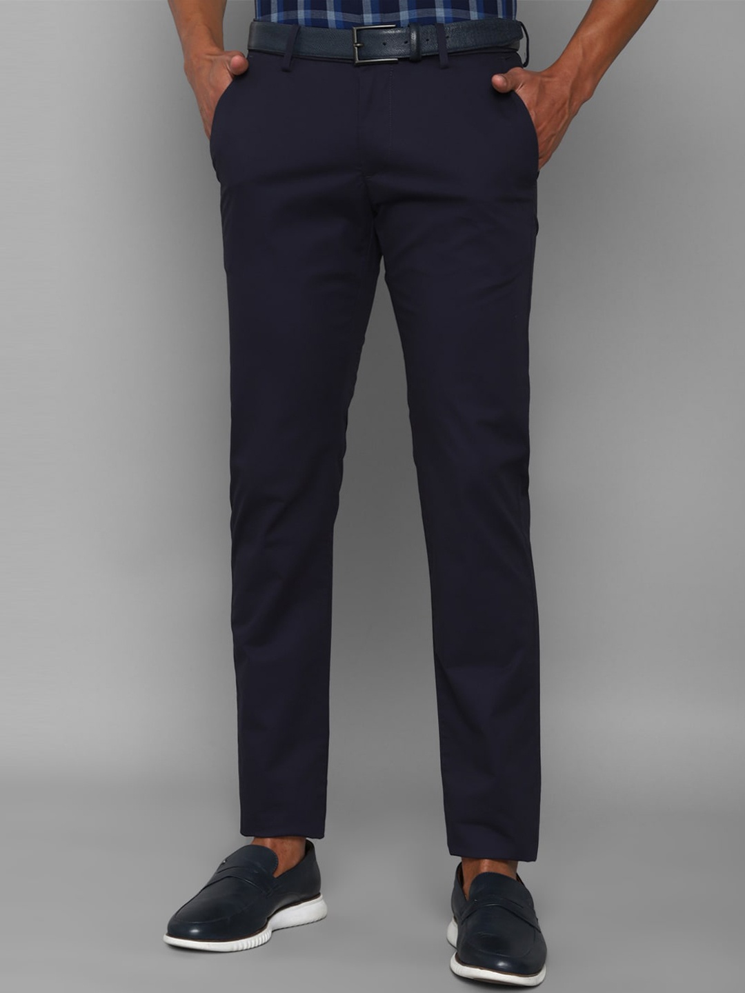

Allen Solly Men Navy Blue Slim Fit Chinos