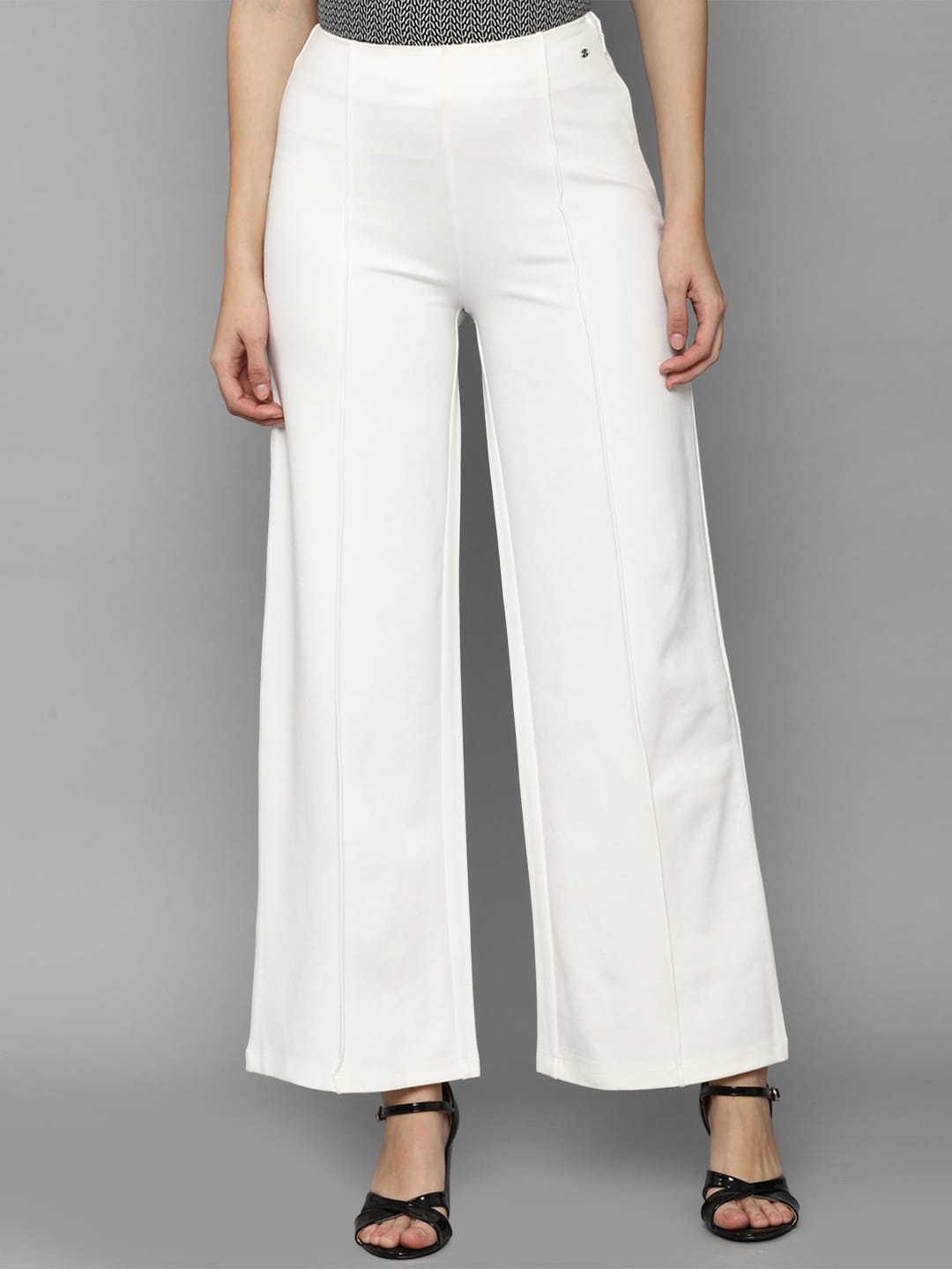 

Allen Solly Woman Women White Parallel Trouser