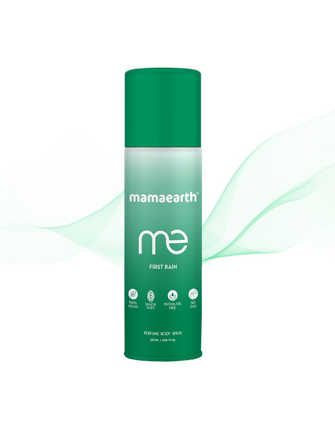 

Mamaearth Women ME First Rain No Gas Perfume Body Spray 120 ml, Green