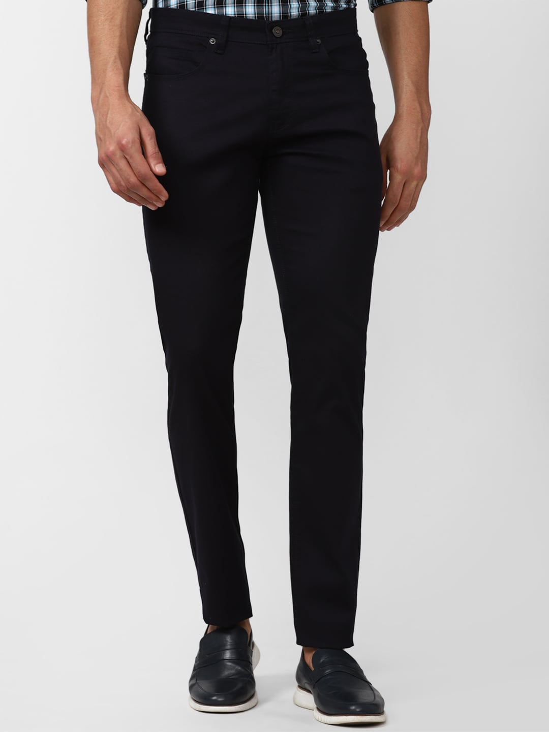 

Peter England Casuals Men Black Slim Fit Trouser